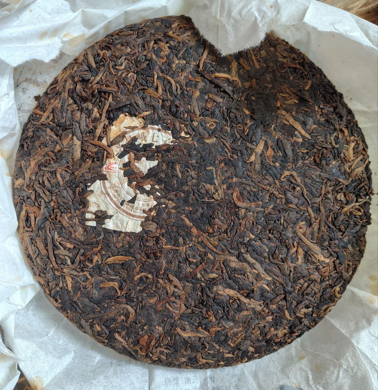 Шу пуер від відомої фабрики Лао Ман Є, 2011 року - Зображення 2